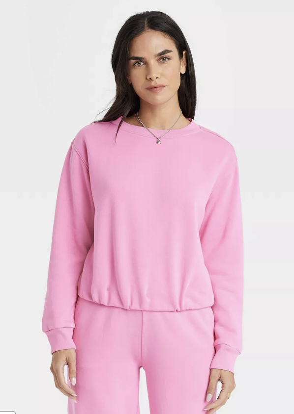 Target Bubble Hem Sweatshirt