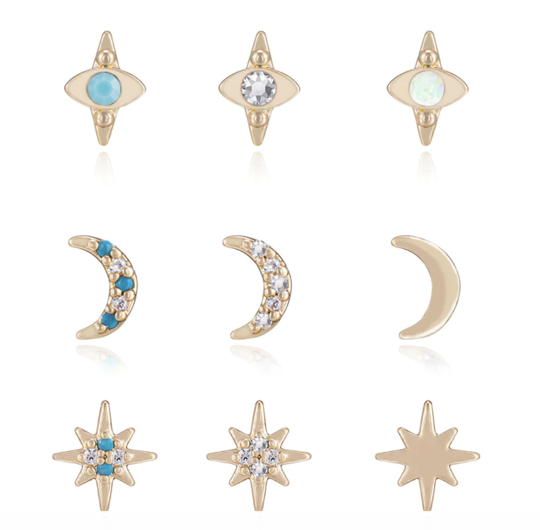 Ettika Stud Earring Set