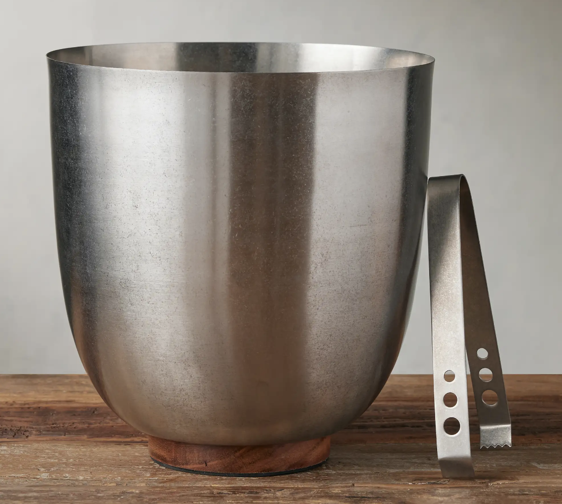 Arhaus Wrenley Ice bucket with tongs