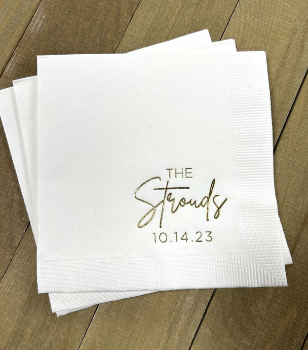 Personalized Cocktail Napkins