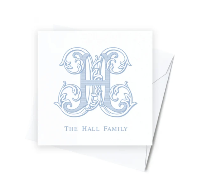 Monogrammed Enclosure Cards
