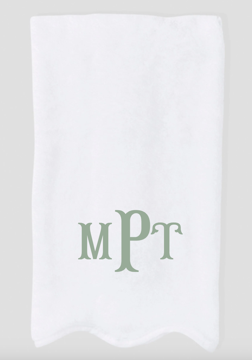 Weezie Scalloped Hand Towel