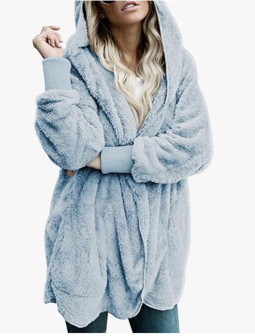 Amazon Long Fleece Cardigan