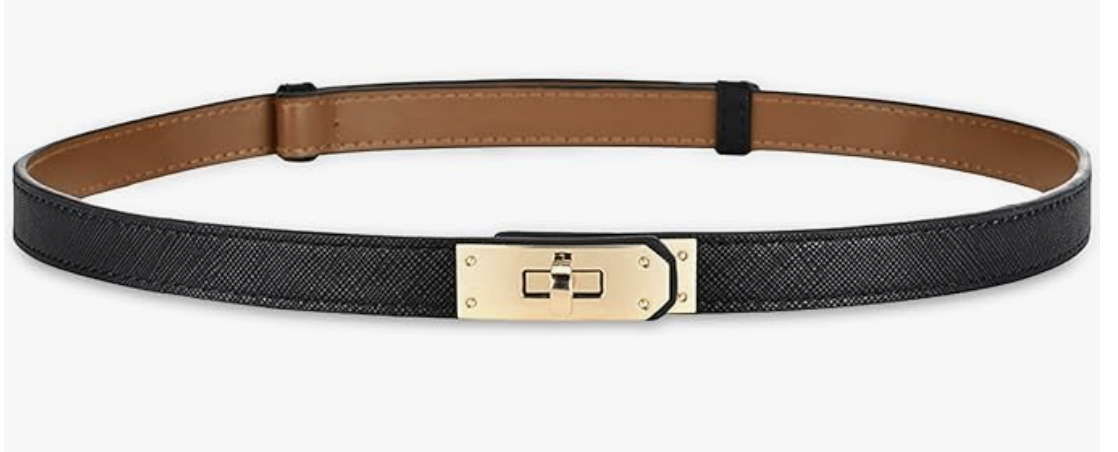 Amazon Skinny Leather Belt