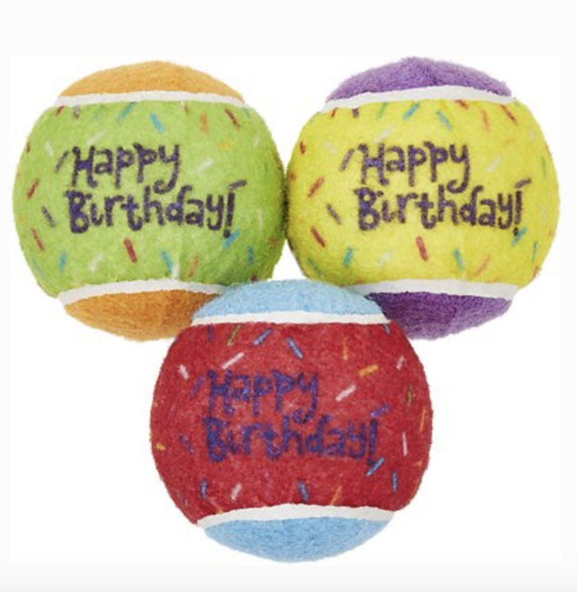 Birthday Squeaky Balls