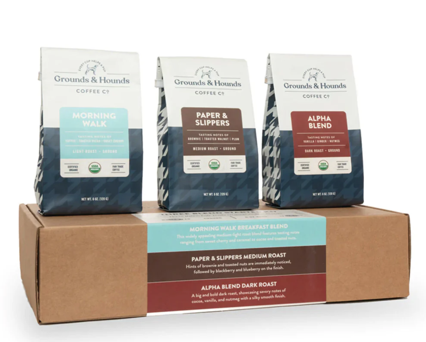 Grounds &amp; Hounds coffee sampler