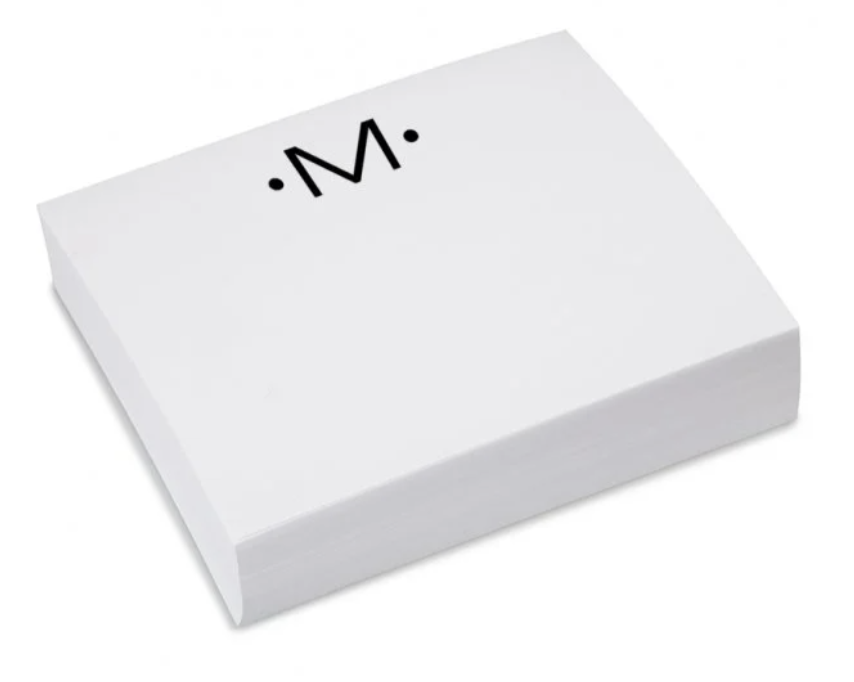 Large Initial Notepad  (Copy)
