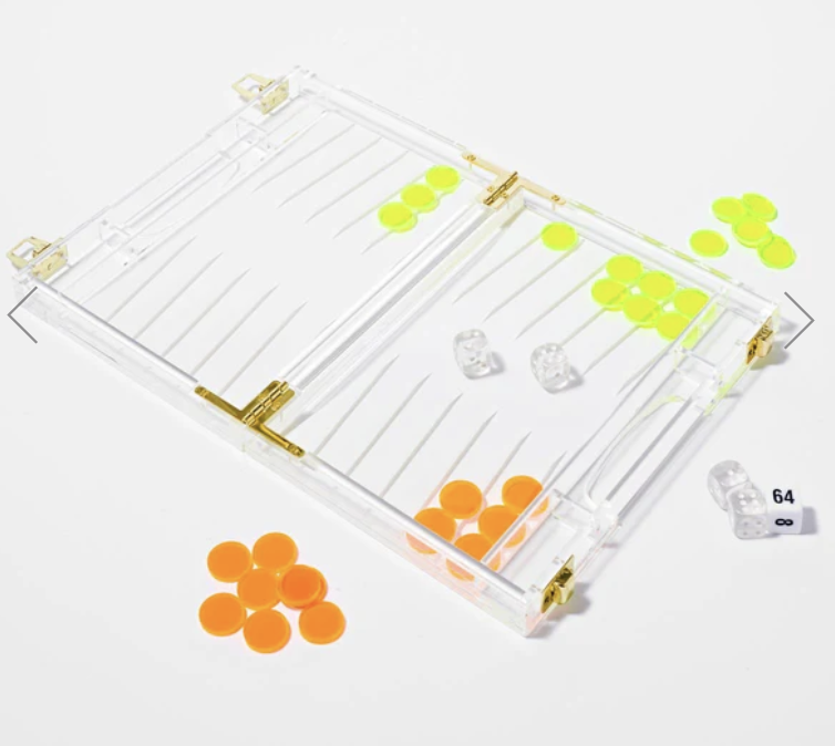 Mini Lucite Backgammon (Copy)
