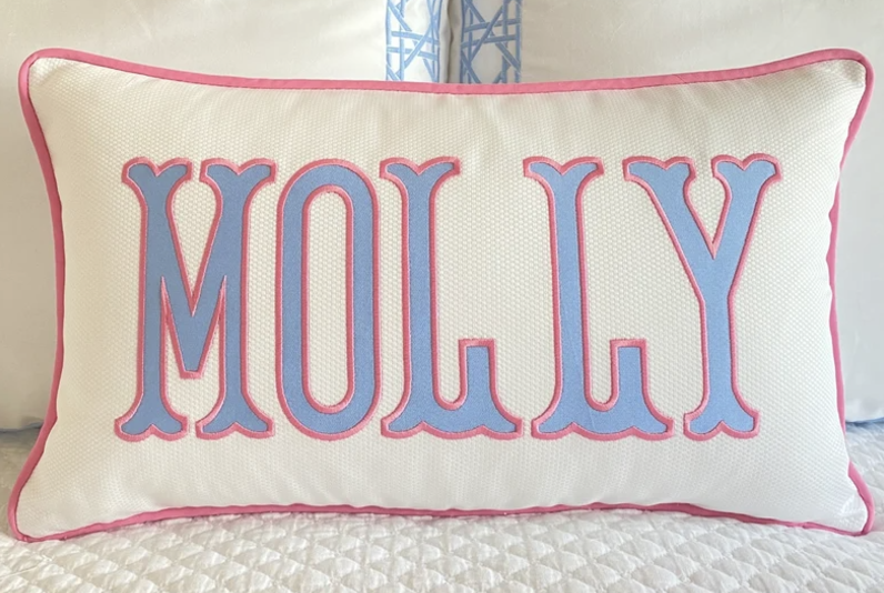 Name Applique Pillow
