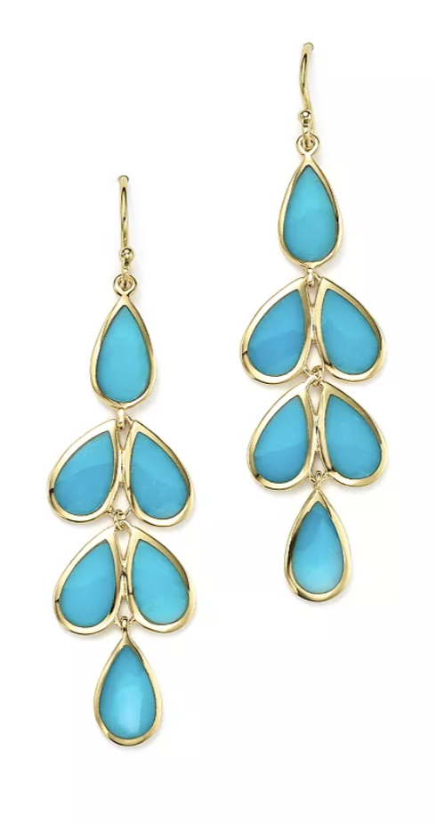 Turquoise and Gold Earrings (Copy)