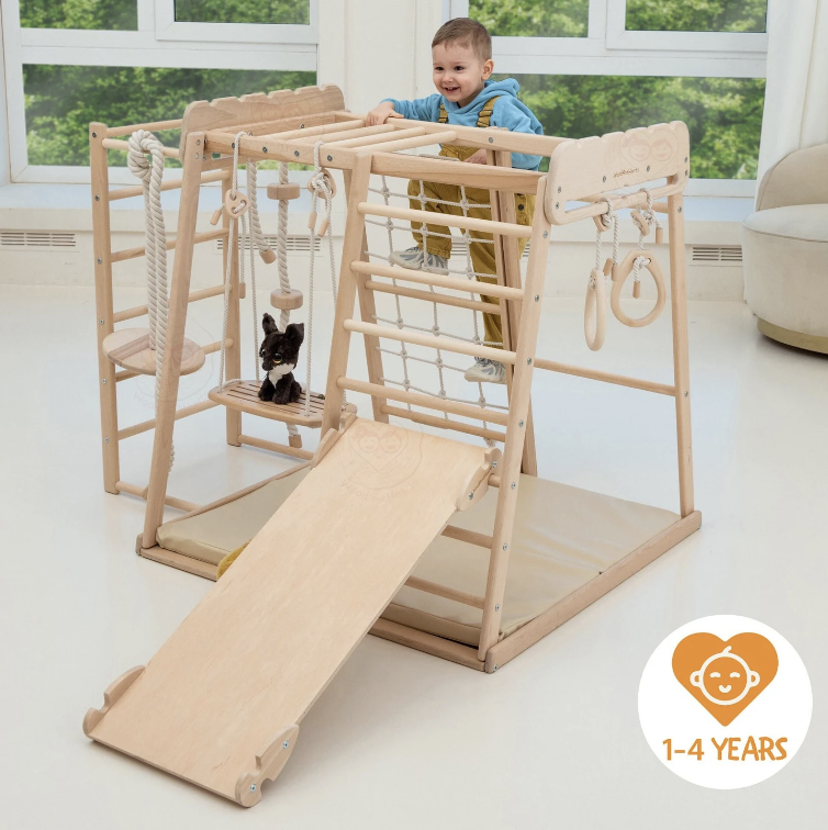 Toddler Wood Climbing Set