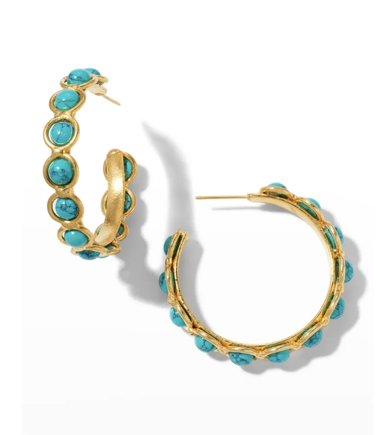 Turquoise Hoops (Copy)