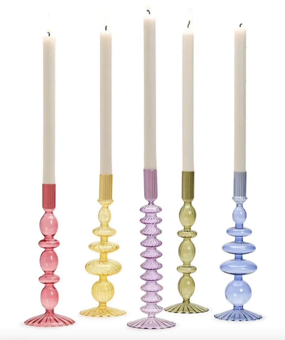 Set of 5 Candlesticks