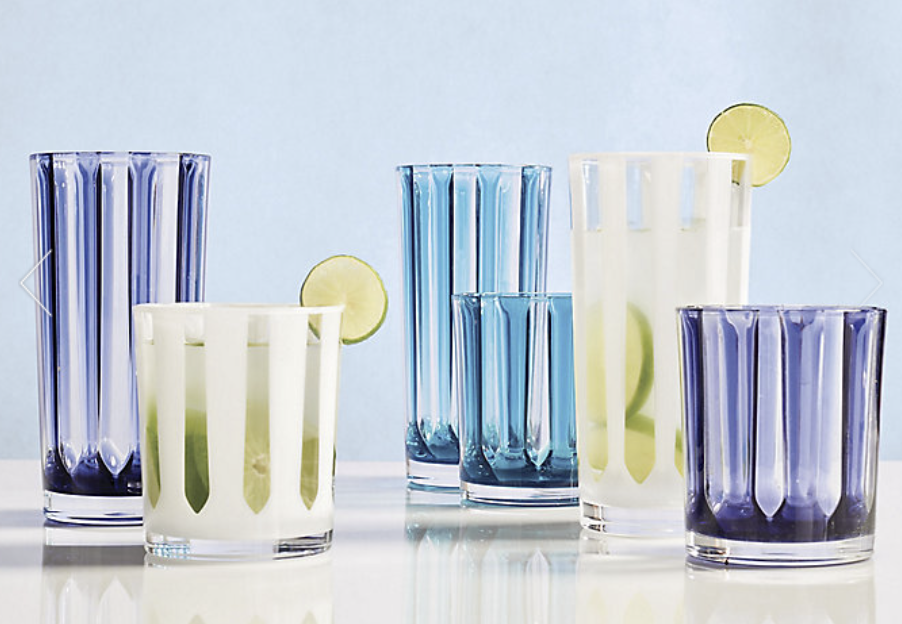 Striped Acrylic Tumblers