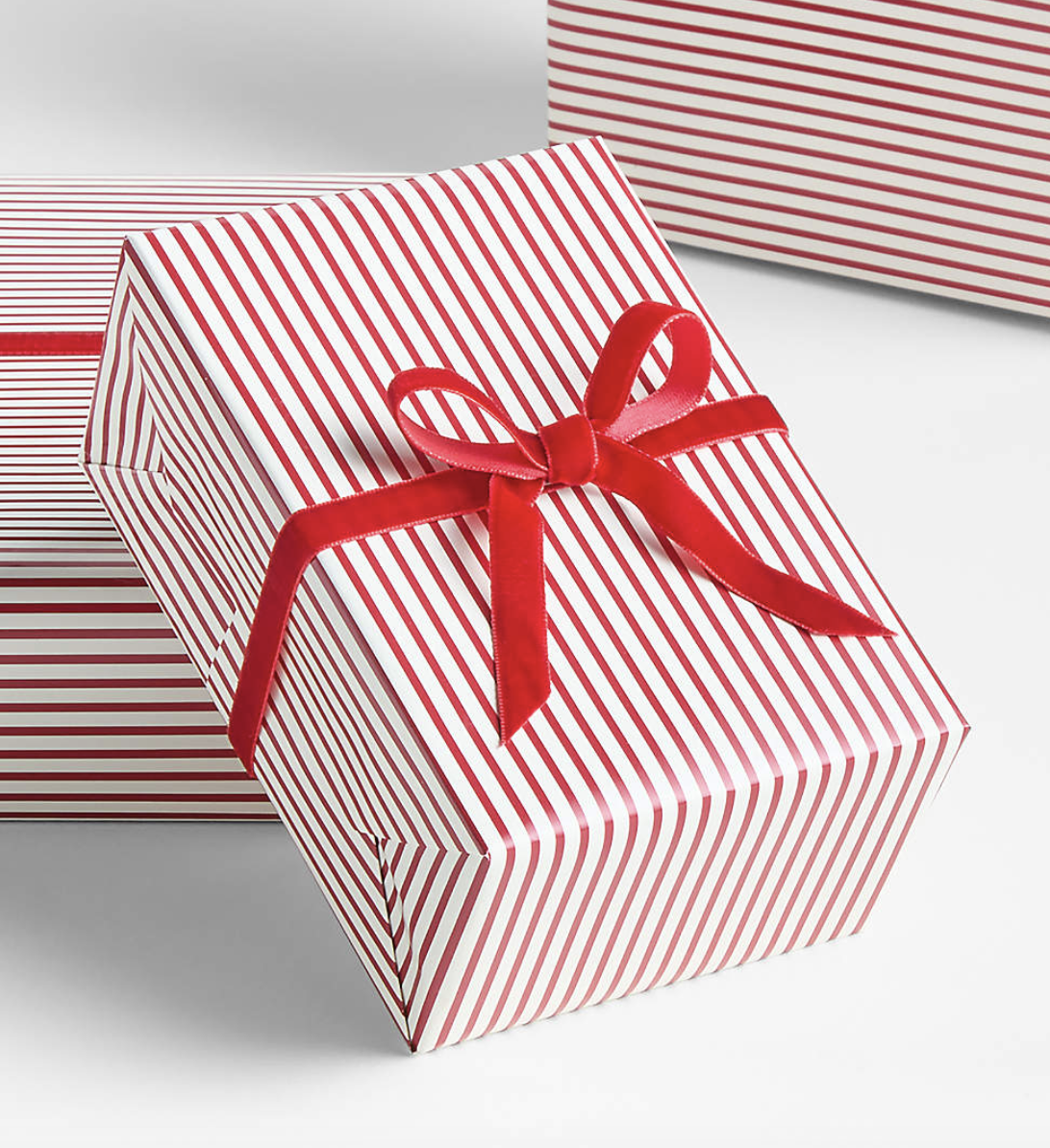 Red Striped Paper