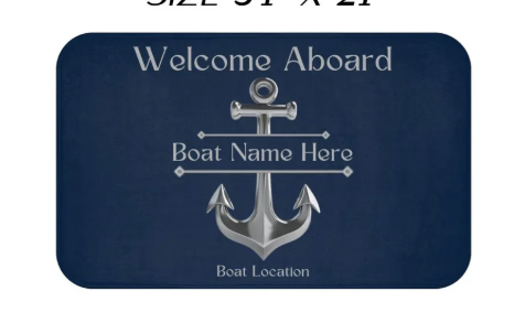 Welcome Boat Mat