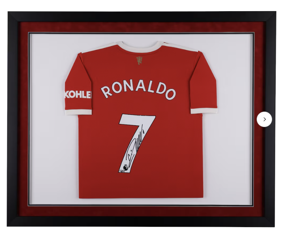 Ronaldo 2021 Manchester Signed Jersey