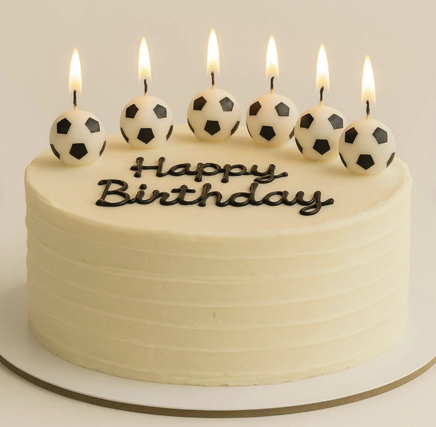 Soccer Ball Candles