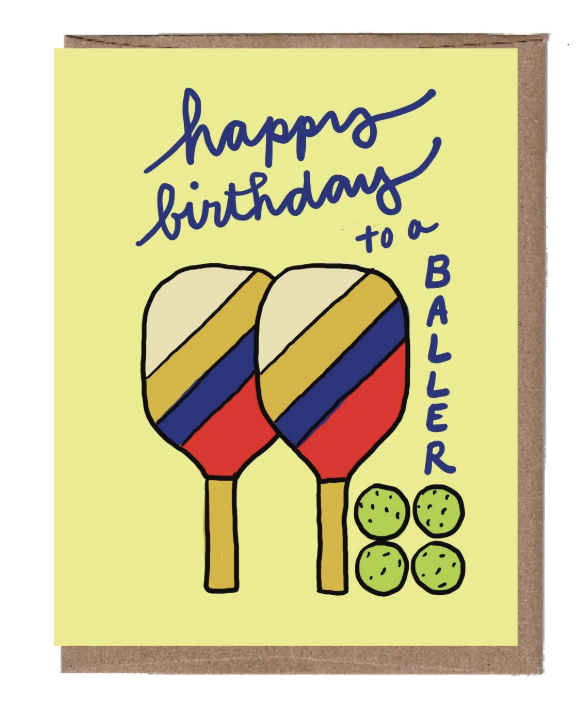 Happy Birthday Baller card