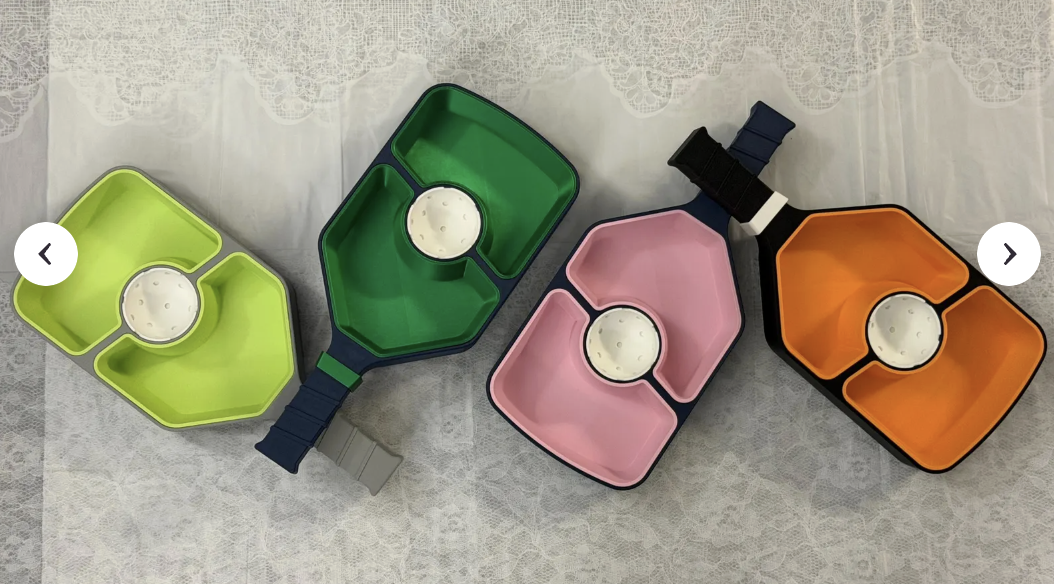 Pickleball Paddle Snack Tray