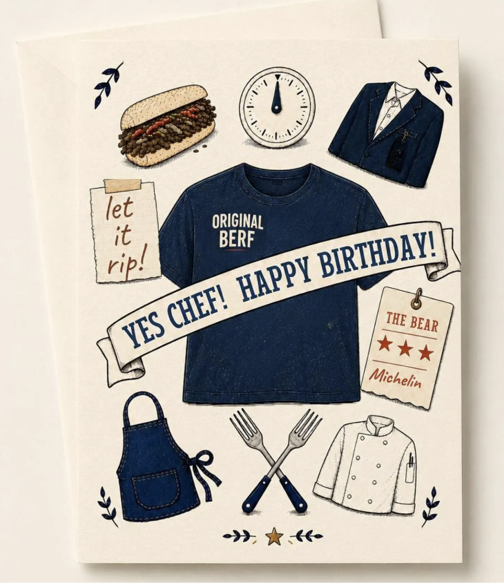 Yes Chef Birthday Card