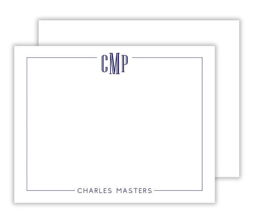 Men's Monogrammed Stationary