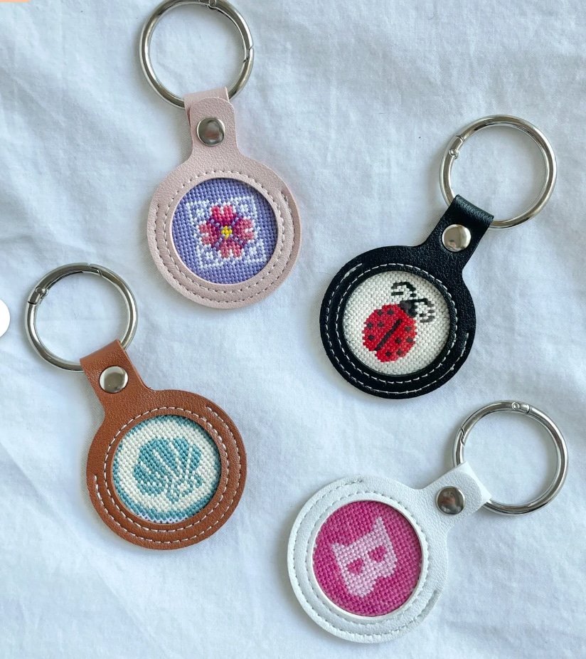 Needlepoint Key Fob