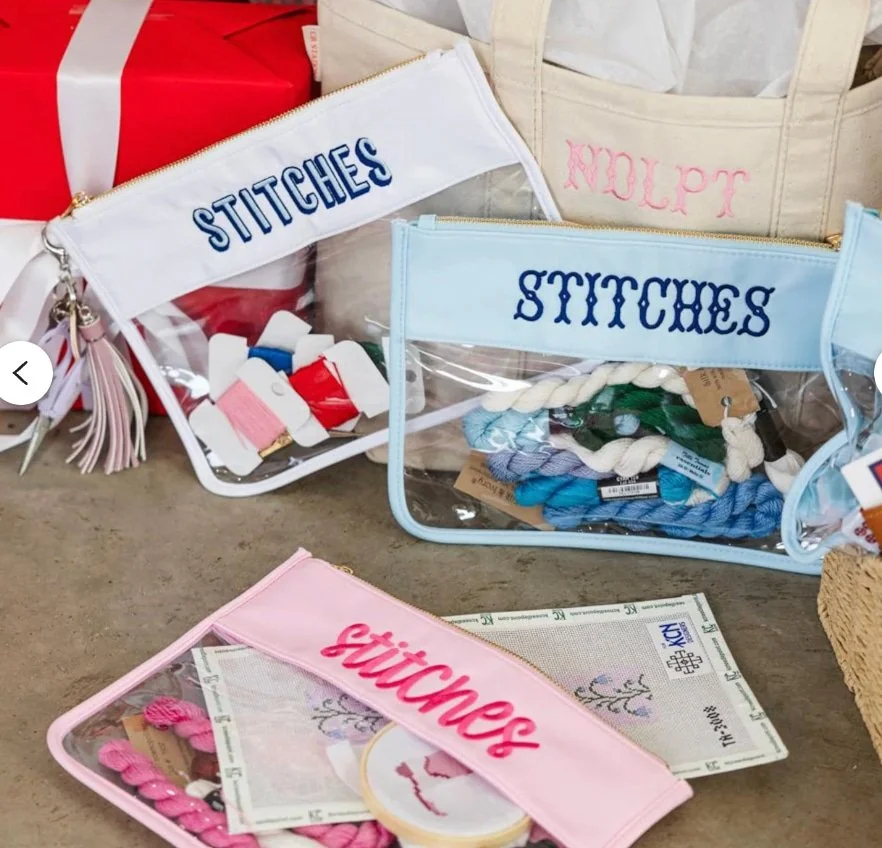 Needlepoint Nylon Pouch