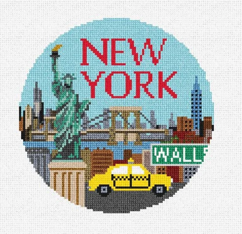 New York Christmas Canvas