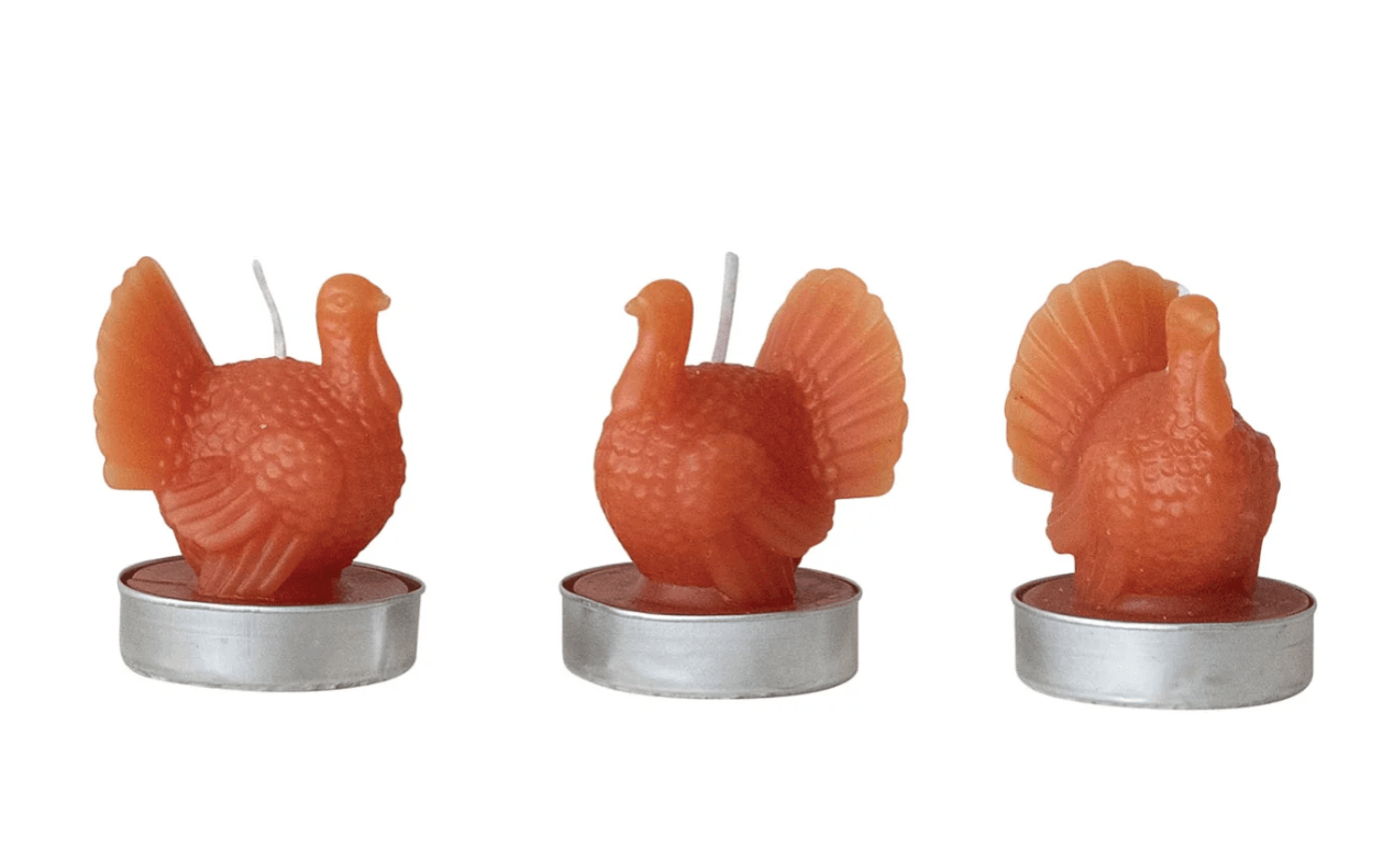 Orange Turkey Candles