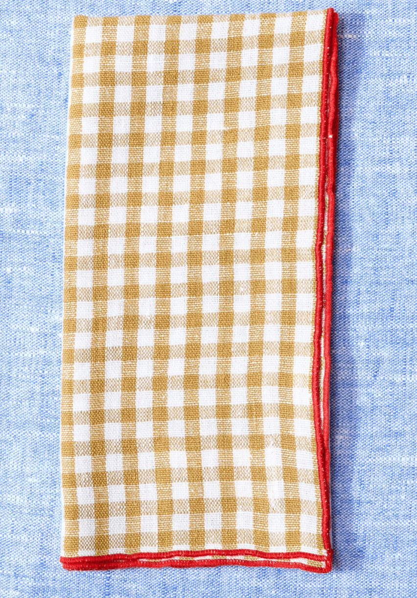 Dijon Gingham Napkins