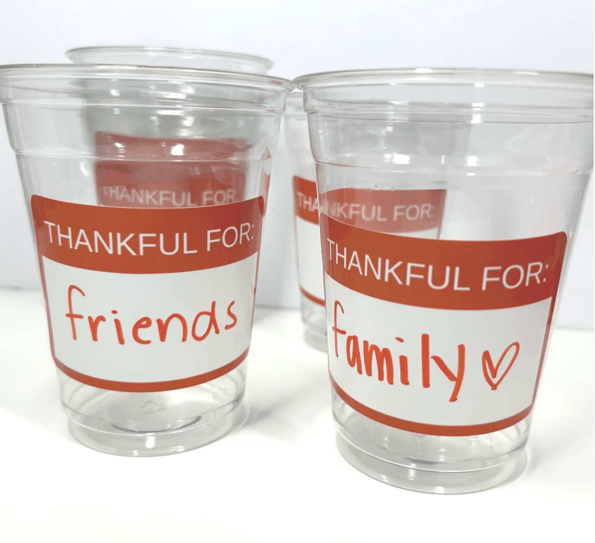 Thanksgiving Thankful Cups