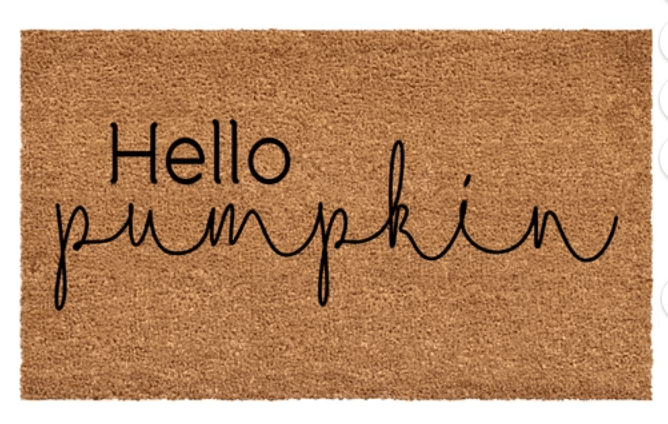 Hello Pumpkin Doormat