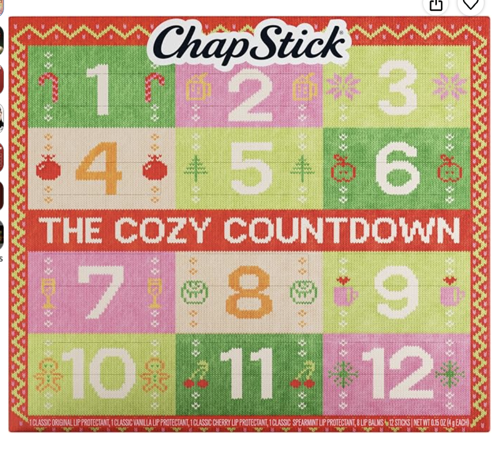 Chapstick Advent Calendar