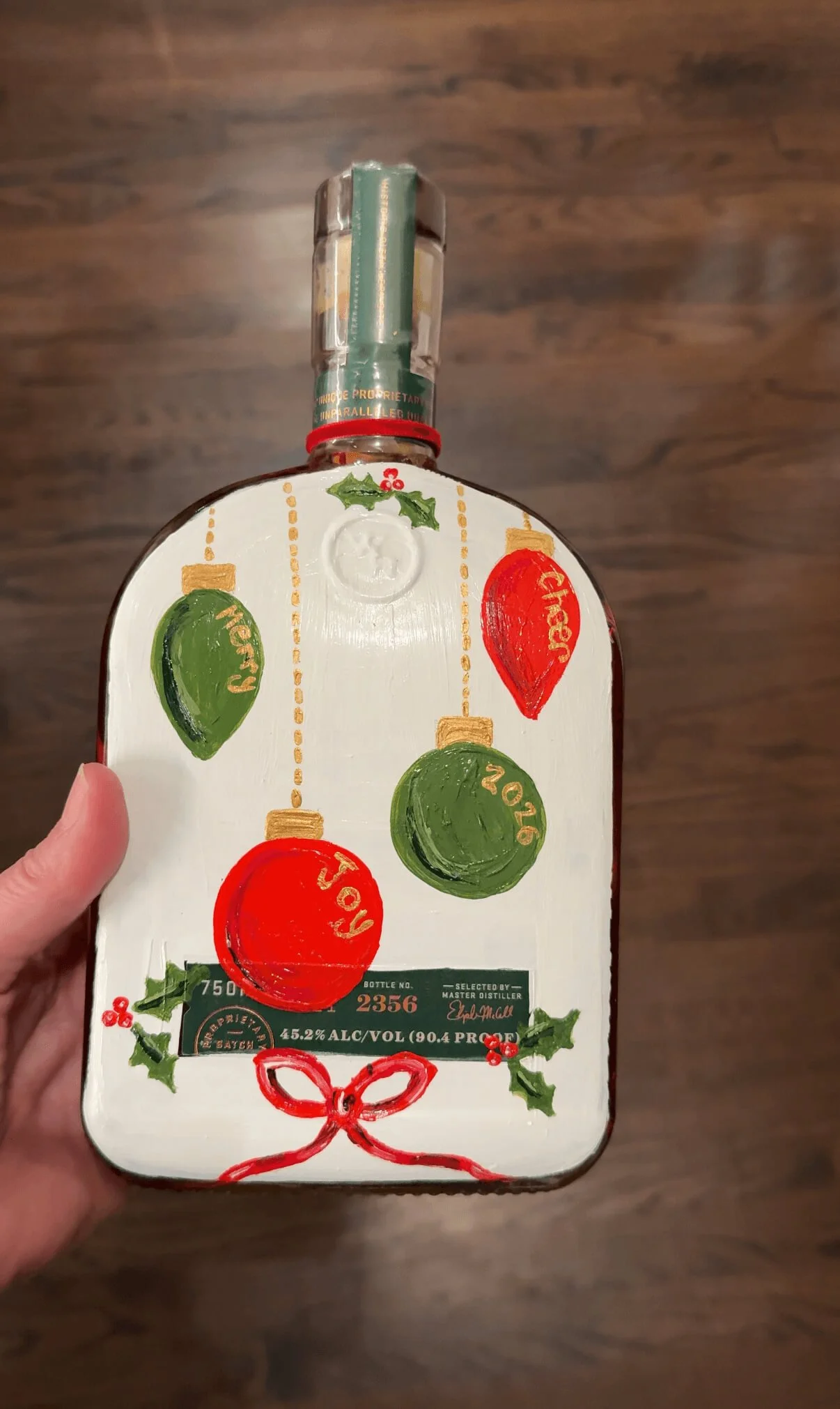 Patti Doyle Art ~ Painted Liquor Bottle