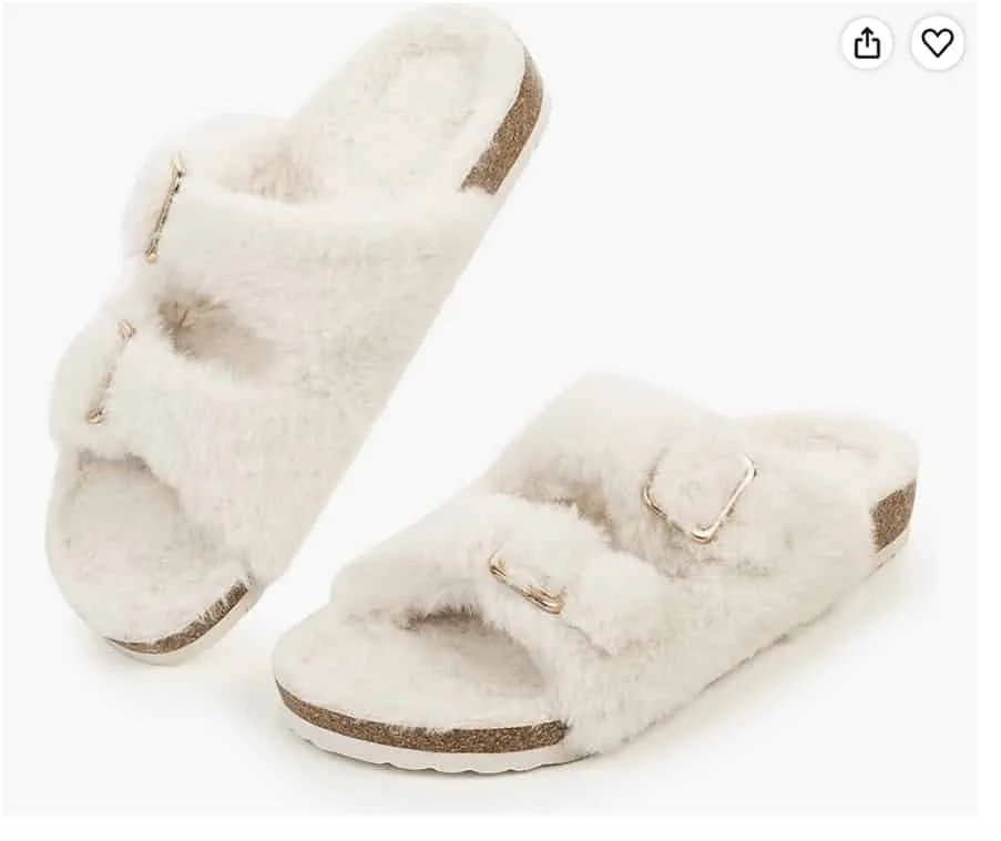 Furry Faux Birkenstocks