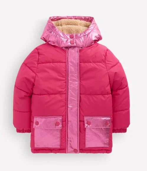 Metallic Puffer Jacket