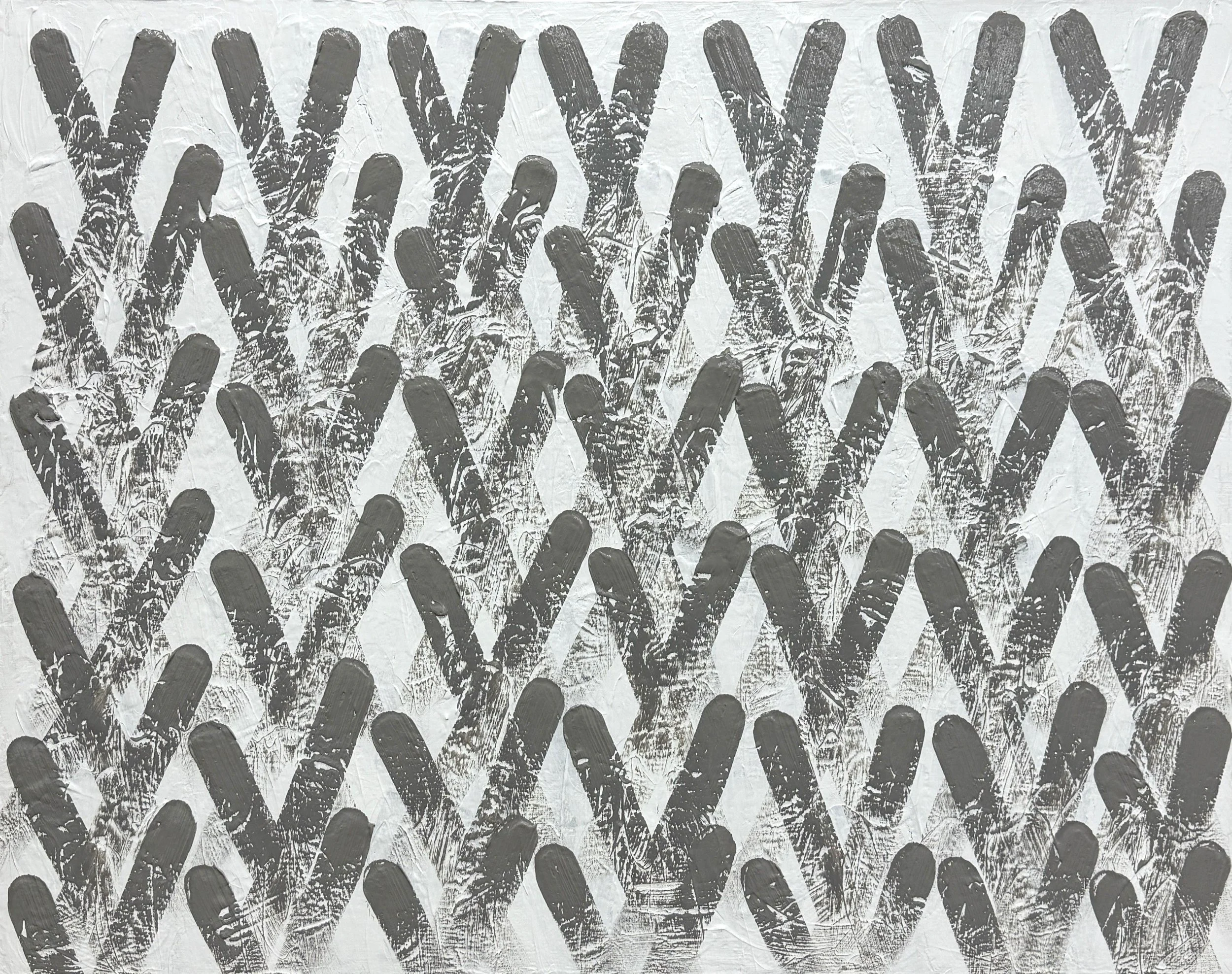 Contemplation#16, 90.0x72.7cm, acrylic on canvas, 2025