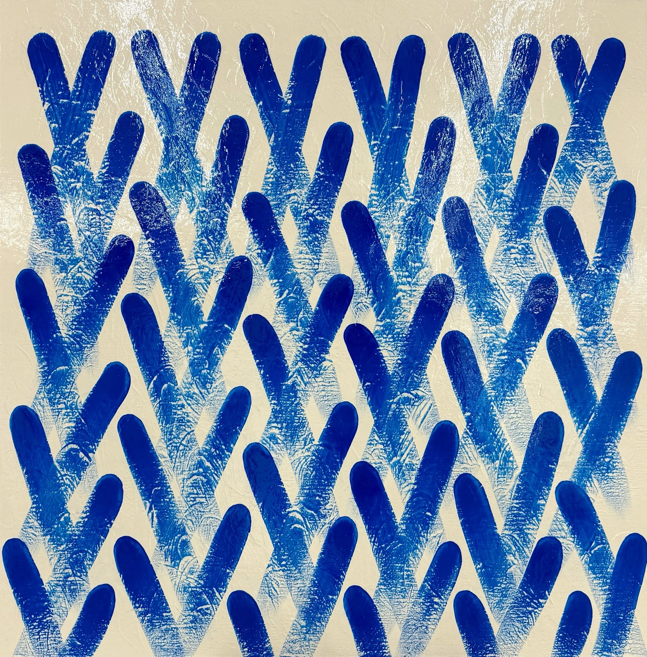 Contemplation#15, 72.7x72.7cm, acrylic on canvas, 2025