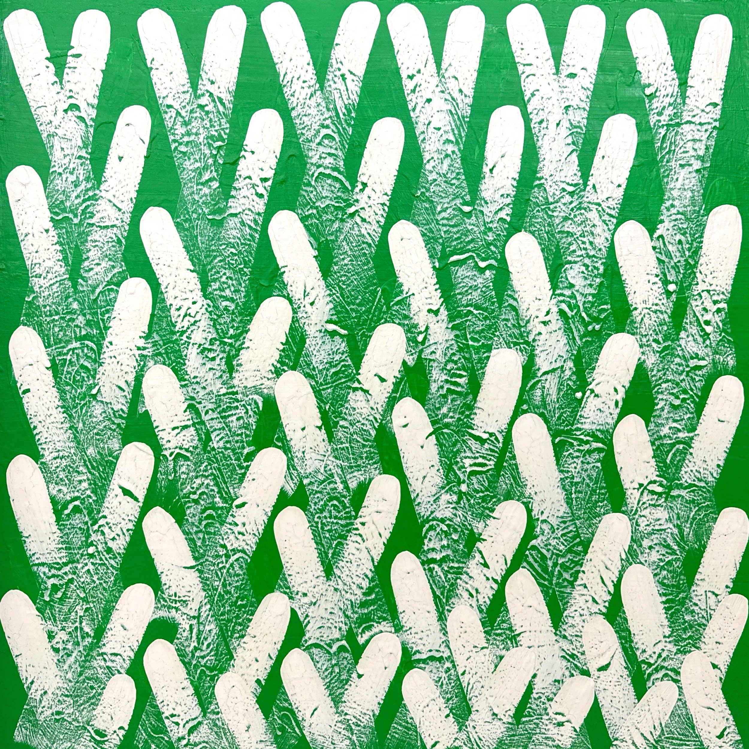Contemplation#5, 72.7x72.7cm, acrylic on canvas, 2024