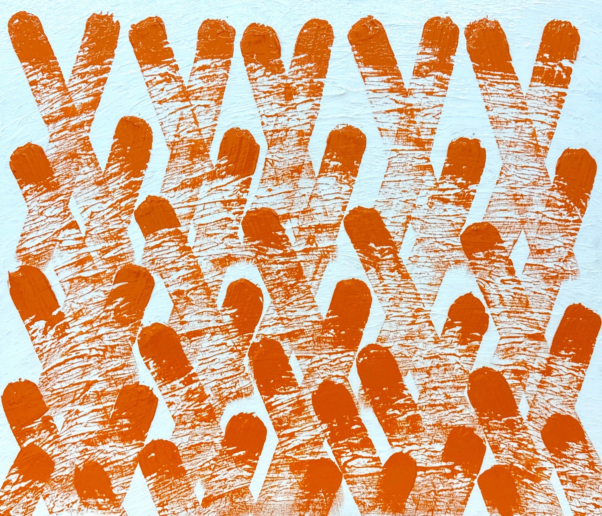 Contemplation#19, 53.0x45.0cm, acrylic on canvas, 2025