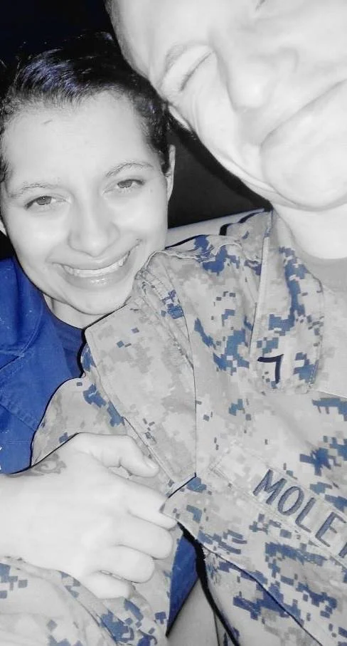 DOUG AND SAM, USS NIMITZ 2013 MED DEPLOYMENT