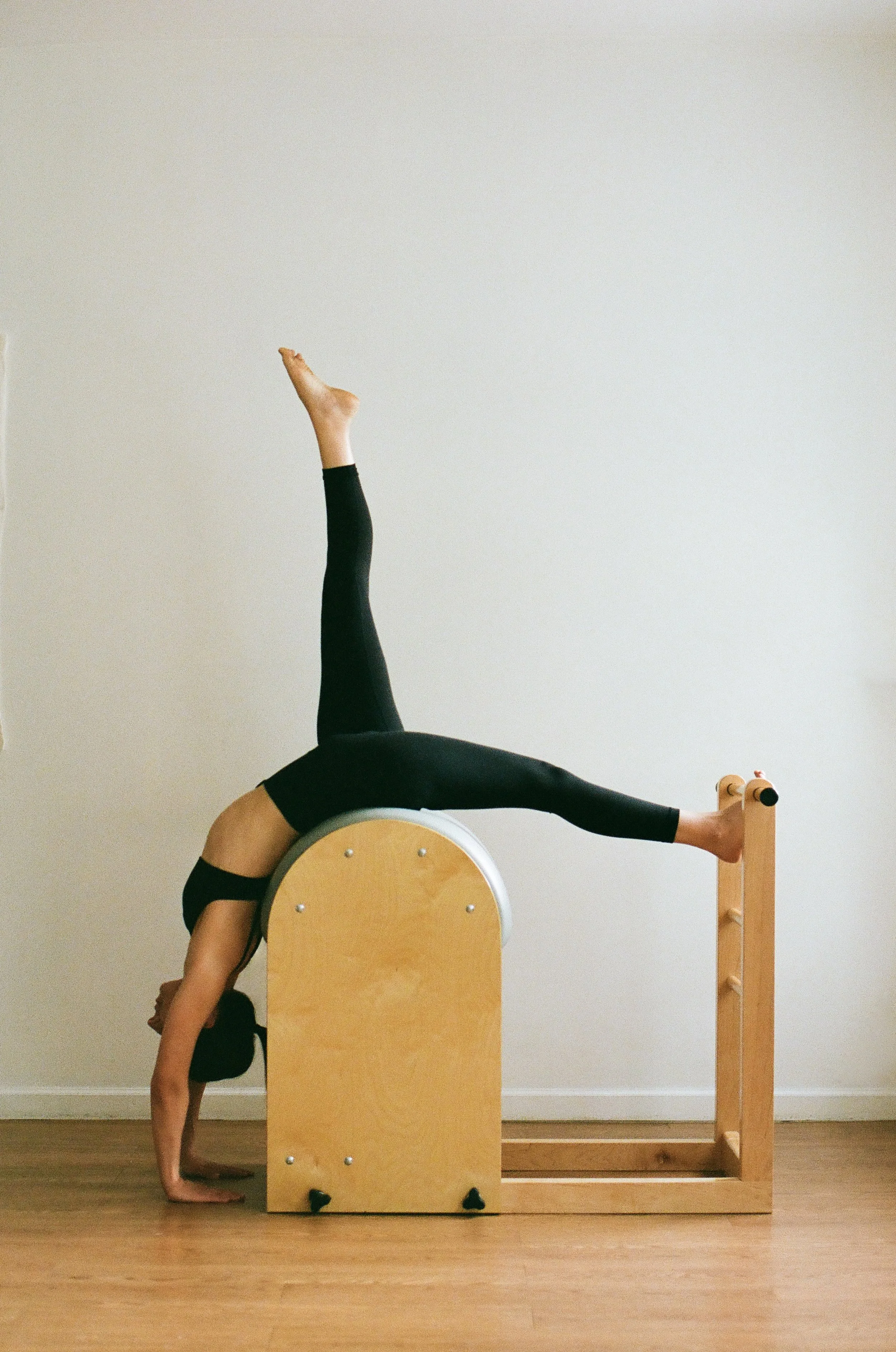 Classical Pilates movement on traditional apparatus