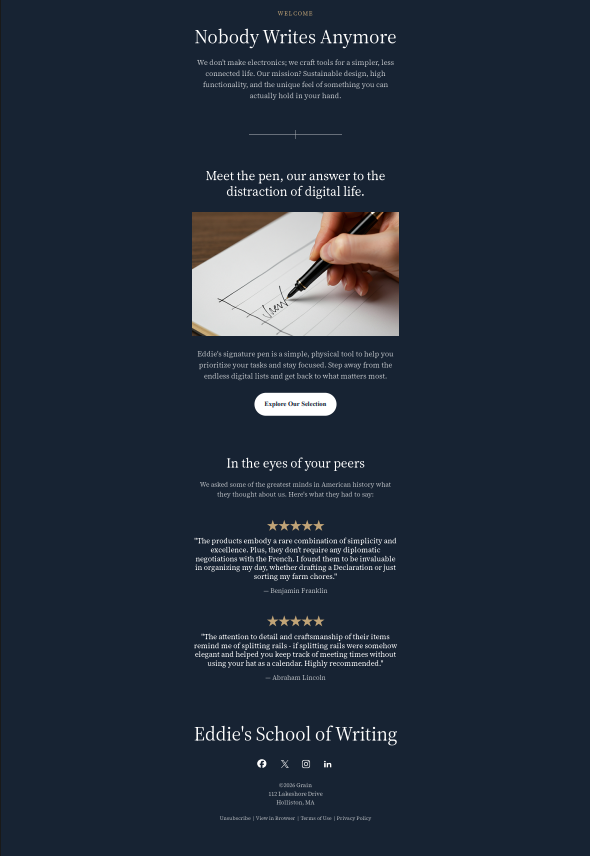 Eddie's School of Writing