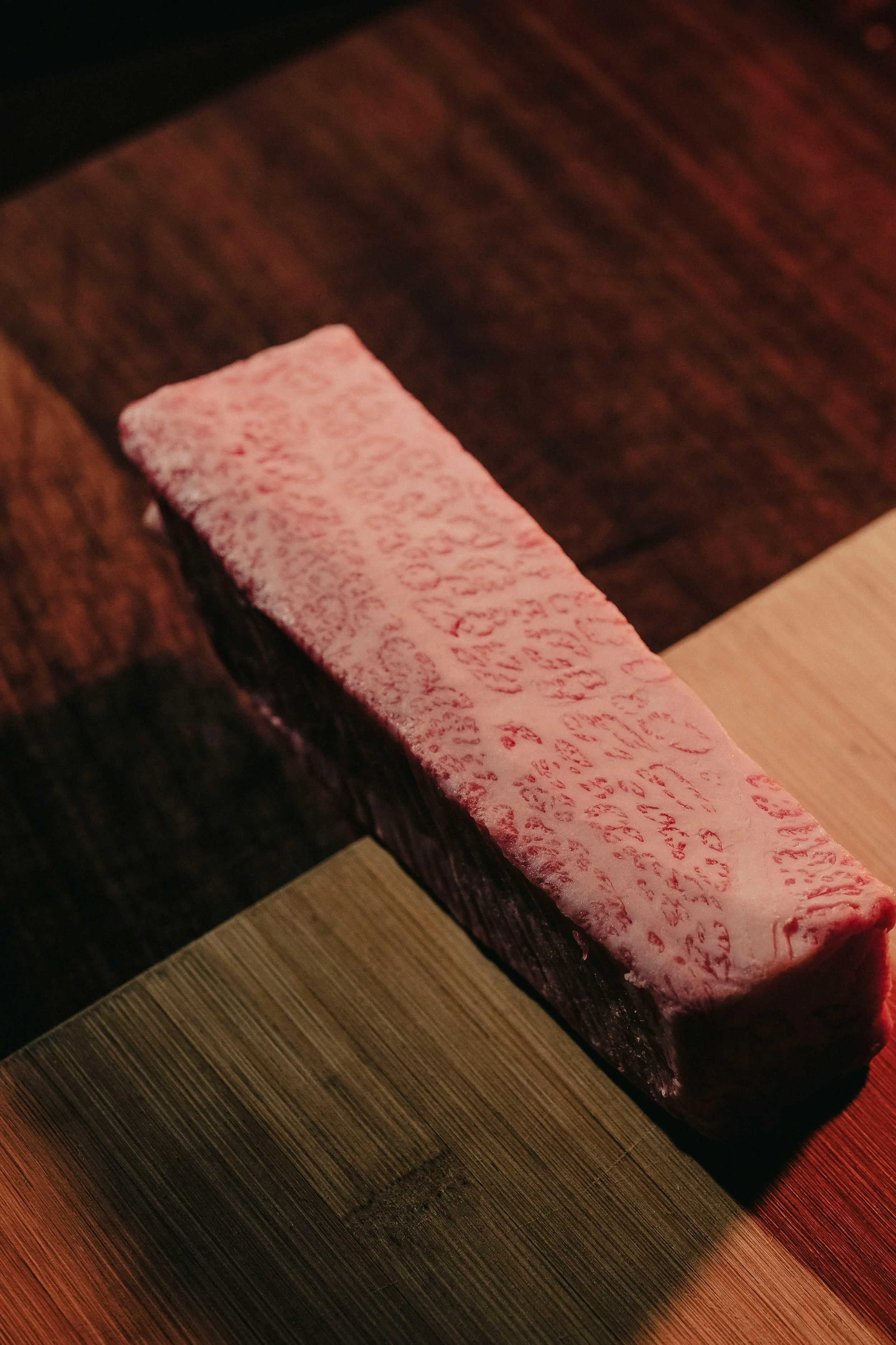 Japanese Wagyu beef, the noble fat is serving.