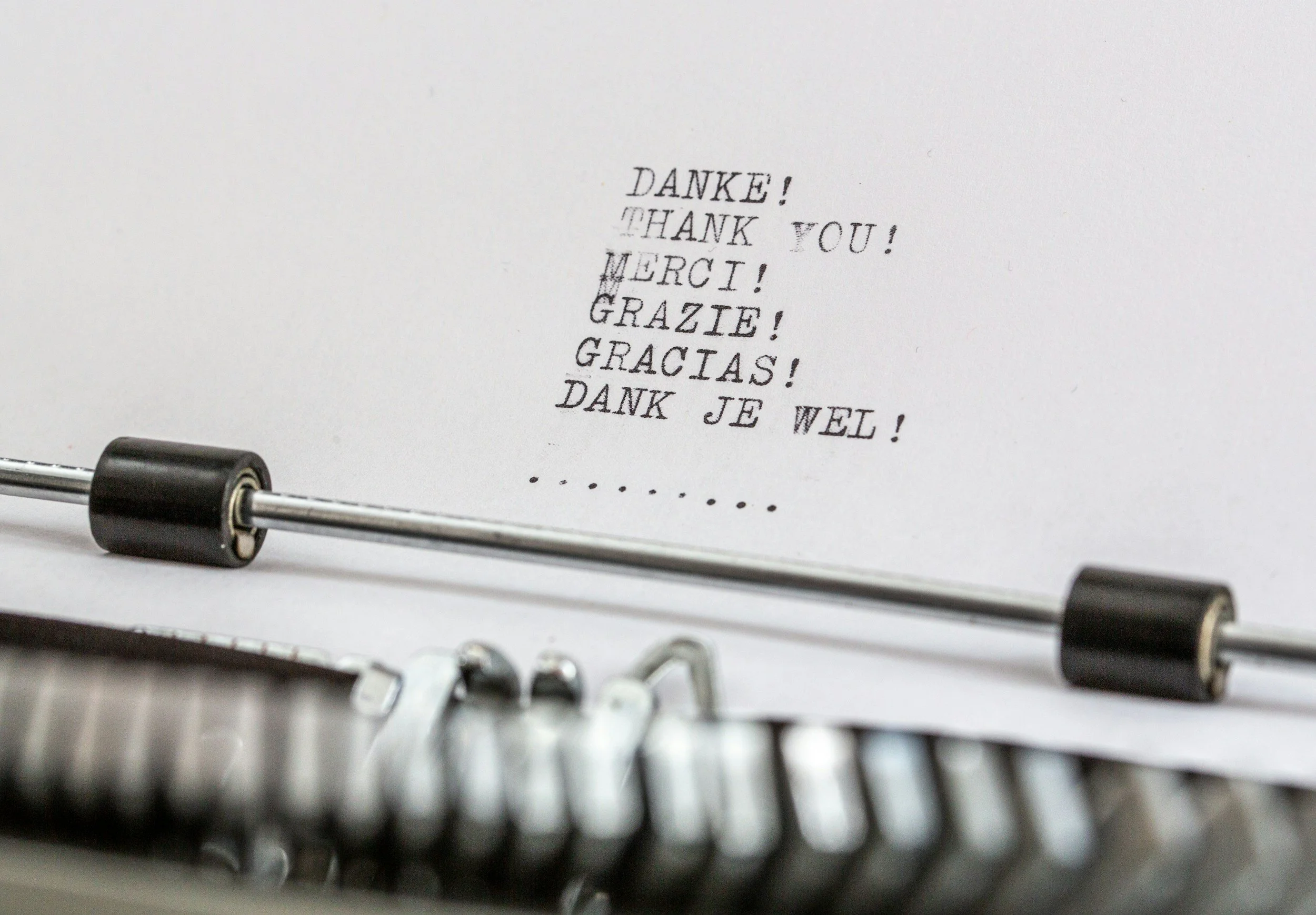 The courage to say thank you