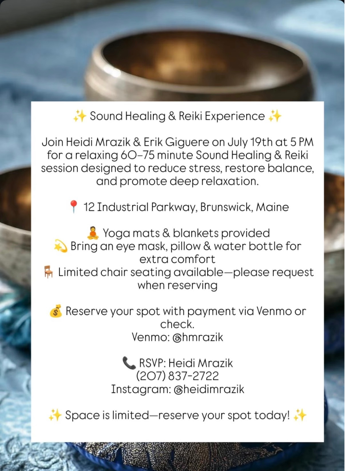 Sound Healing & Reiki Experience