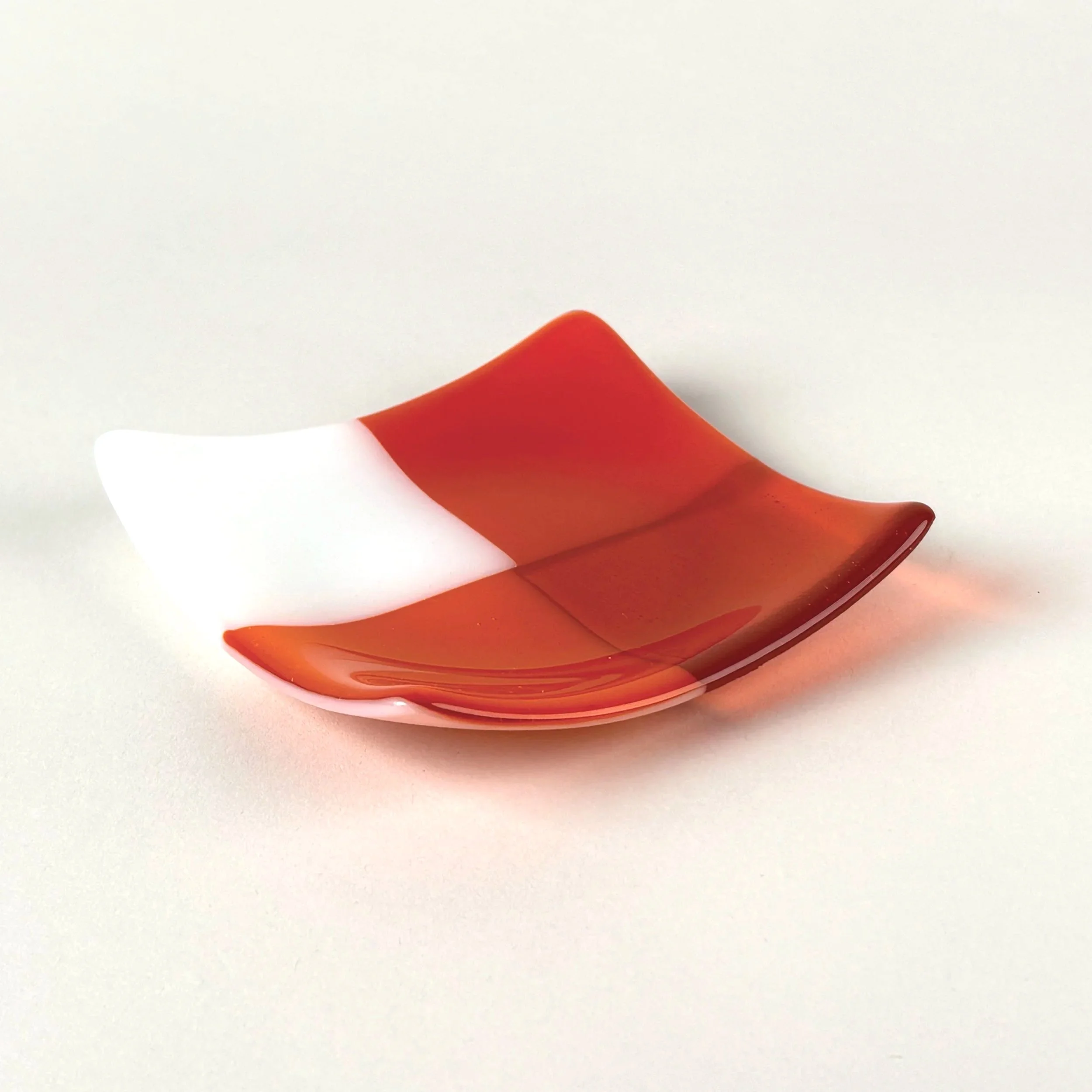 Everyday Dish - Orange & White Gingham