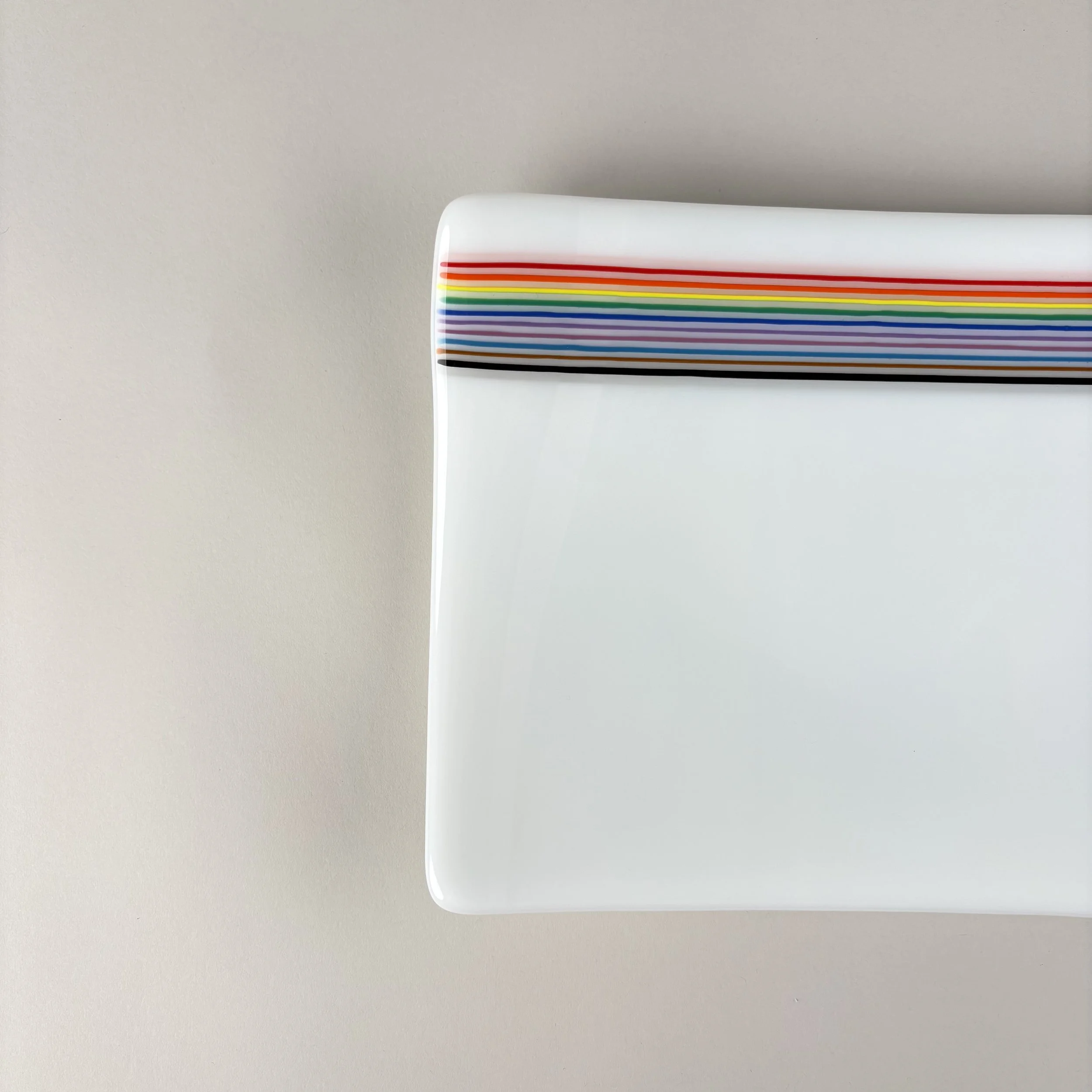 Social Justice Rainbow Accent Platter · detail