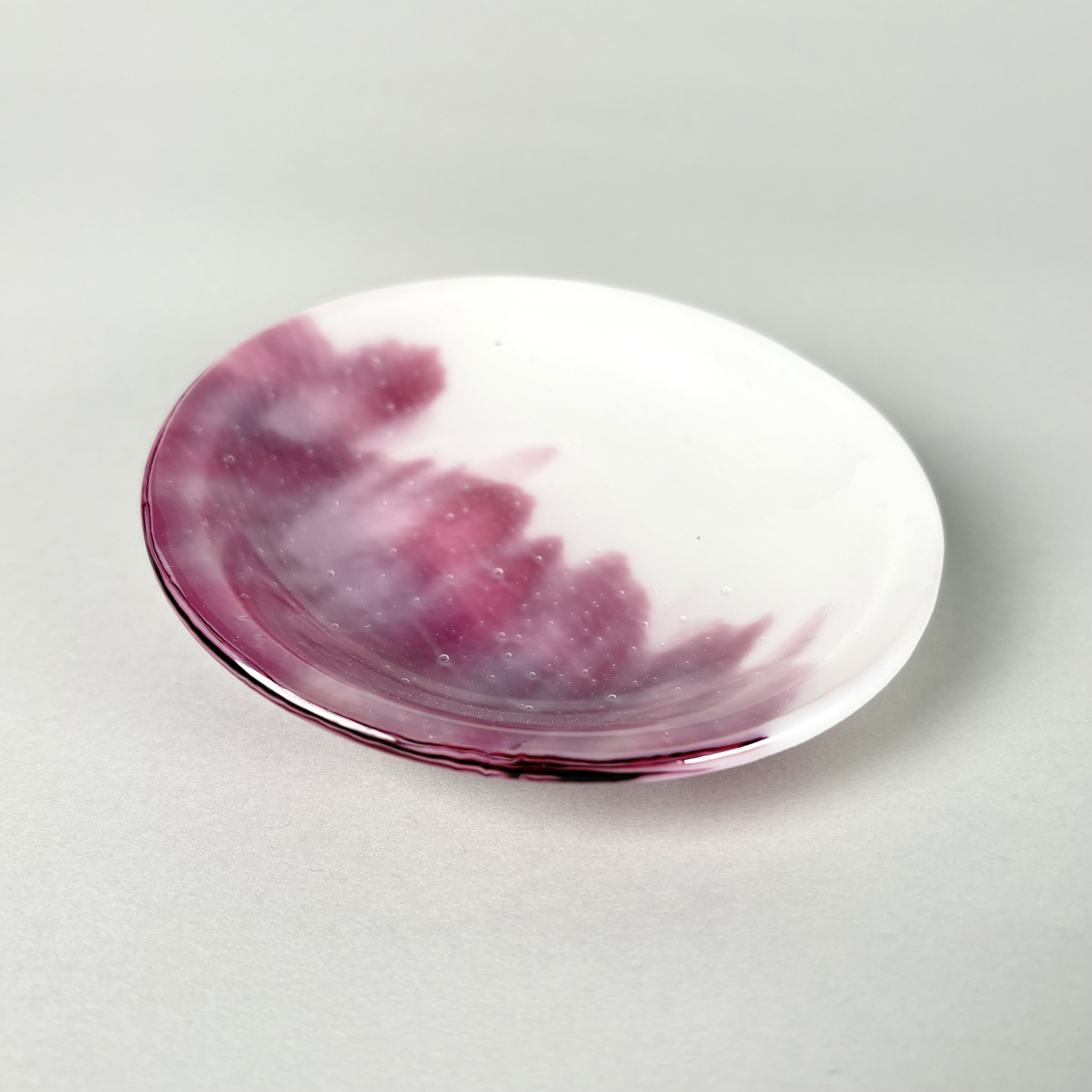 Everyday Bowl — Cranberry Pink & White Streaky